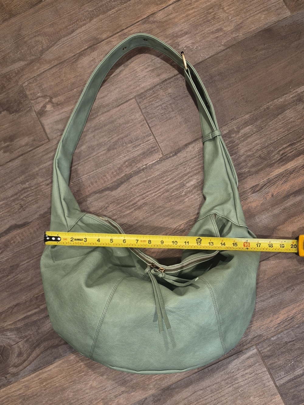 House of Harlow Sage Vegan Leather Slouchy Hobo Carryall Shoulder Crossbody Bag - Picture 12 of 14